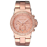 Buy Shop Michael Kors Dylan Rose Gold Rose Gold Steel Strap Watch for Women - MK5586 USA Online
