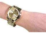 Buy Shop Michael Kors Bradshaw Gold Dial Gold Steel Strap Watch for Women - MK5605 USA Online