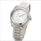 Buy Shop Michael Kors Blair Silver Dial SIlver Steel Strap Watch for Women - MK5612 USA Online