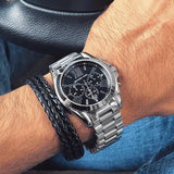 Buy Shop Michael Kors Bradshaw Black Dial Silver Steel Strap Watch for Men - MK5705 USA Online
