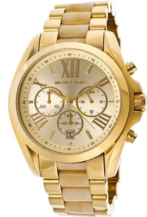 Buy Shop Michael Kors Bradshaw Gold Dial Gold Steel Strap Watch for Women - MK5722 USA Online