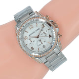 Buy Shop Michael Kors Blair Chronograph Silver Dial Silver Steel Strap Watch for Women - MK5459 USA Online
