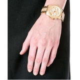 Buy Shop Michael Kors Runway Gold Dial Gold Steel Strap Watch for Women - MK5826 USA Online