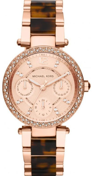 Buy Shop Michael Kors Parker Gold Dial Two Tone Steel Strap Watch for Women - MK5841 USA Online