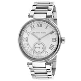 Buy Shop Michael Kors Skylar Silver Dial Silver Steel Strap Watch for Women - MK5866 USA Online