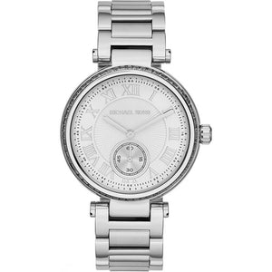 Buy Shop Michael Kors Skylar Silver Dial Silver Steel Strap Watch for Women - MK5866 USA Online