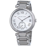 Buy Shop Michael Kors Skylar Silver Dial Silver Steel Strap Watch for Women - MK5866 USA Online