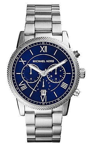 Buy Shop Michael Kors Bradshaw Chronograph Blue Dial Silver Steel Strap Watch For Women - MK5883 USA Online
