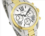 Buy Shop Michael Kors Bradshaw Chronograph Silver Dial Two Tone Steel Strap Watch For Women - MK5912 USA Online