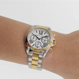 Buy Shop Michael Kors Bradshaw Chronograph Silver Dial Two Tone Steel Strap Watch For Women - MK5912 USA Online