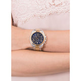 Buy Shop Michael Kors Bradshaw Blue Dial Two Tone Steel Strap Watch for Women - MK5976 USA Online