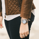 Buy Shop Michael Kors Skylar Quartz Blue Dial Silver Steel Strap Watch For Women - MK5988 USA Online