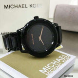 Buy Shop Michael Kors Kinley Silver Dial Black Steel Strap Watch for Women - MK5999 USA Online