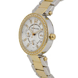 Buy Shop Michael Kors Parker White Dial Two Tone Steel Strap Watch for Women - MK6055 USA Online