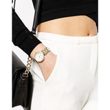 Buy Shop Michael Kors Parker White Dial Two Tone Steel Strap Watch for Women - MK6055 USA Online