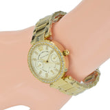 Buy Shop Michael Kors Parker White Dial Gold Steel Strap Watch for Women - MK6056 USA Online