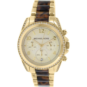 Buy Shop Michael Kors Blair Gold Dial Two Tone Steel Strap Watch for Women - MK6094 USA Online