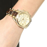 Buy Shop Michael Kors Blair Gold Dial Two Tone Steel Strap Watch for Women - MK6094 USA Online