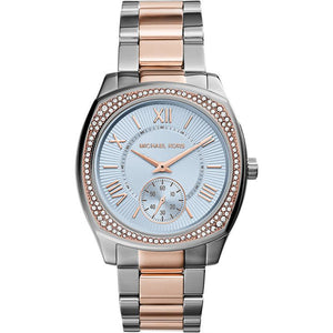 Buy Shop Michael Kors Bryn Quartz Blue Dial Two Tone Steel Strap Watch For Women - MK6136 USA Online
