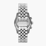 Buy Shop Michael Kors Lexington Chronograph Purple Dial Silver Steel Strap Watch For Women - MK6223 USA Online
