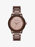 Buy Shop Michael Kors Kinley Brown Dial Brown Steel Strap Watch for Women - MK6245 USA Online