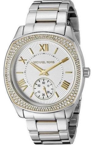 Buy Shop Michael Kors Bryn Silver Dial Silver Steel Strap Watch For Women - MK6277 USA Online