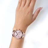 Buy Shop Michael Kors Ritz Chronograph Rose Gold Dial Two Tone Steel Strap Watch for Women - MK6307 USA Online