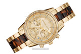 Buy Shop Michael Kors Ritz Gold Dial Two Tone Steel Strap Watch for Women - MK6322 USA Online