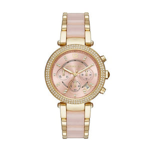 Buy Shop Michael Kors Parker Gold Dial Two Tone Steel Strap Watch for Women - MK6326 USA Online