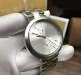 Buy Shop Michael Kors Garner Analog Silver Dial Silver Steel Strap Watch For Women - MK6407 USA Online