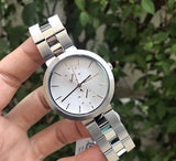 Buy Shop Michael Kors Garner Analog Silver Dial Silver Steel Strap Watch For Women - MK6407 USA Online