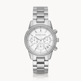Buy Shop Michael Kors Ritz Silver Dial Silver Steel Strap Watch for Women - MK6428 USA Online