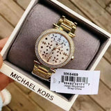 Buy Shop Michael Kors Parker Gold Dial Gold Steel Strap Watch for Women - MK6469 USA Online
