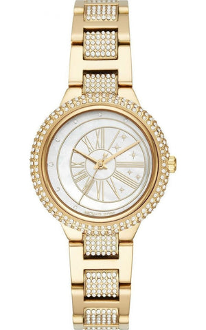 Buy Shop Michael Kors Taryn Mother of Pearl Dial Gold Steel Strap Watch For Women - MK6567 USA Online