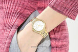 Buy Shop Michael Kors Taryn Mother of Pearl Dial Gold Steel Strap Watch For Women - MK6567 USA Online
