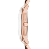 Buy Shop Michael Kors Runway Mercer Mother of Pearl White Dial Two Tone Steel Strap Watch For Women - MK6674 USA Online