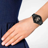 Buy Shop Michael Kors Runway Quartz Black Dial Black Steel Strap Watch For Women - MK6683 USA Online