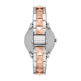 Buy Shop Michael Kors Runway Mercer Crystals Silver Dial Two Tone Steel Strap Watch For Women - MK6716 USA Online