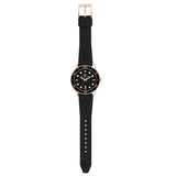 Buy Shop Michael Kors Runway Quartz Black Dial Black Silicone Strap Watch For Women - MK6852 USA Online