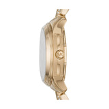 Buy Shop Michael Kors Runway Mercer Analog Brown Dial Gold Steel Strap Watch For Women - MK6855 USA Online