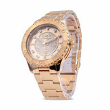 Buy Shop Michael Kors Runway Three-Hand Gold Dial Gold Steel Strap Watch For Women - MK6911 USA Online
