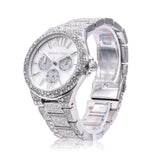 Buy Shop Michael Kors Camille Multifunction Crystals Silver Dial Silver Steel Strap Watch for Women - MK6957 USA Online