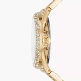 Buy Shop Michael Kors Camille Pavé Crystals Gold Dial Gold Steel Strap Watch for Women - MK6958 USA Online