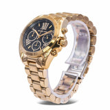 Buy Shop Michael Kors Bradshaw Chronograph Black Dial Gold Steel Strap Watch For Women - MK6959 USA Online