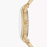 Michael Kors Tibby Multifunction White Dial Gold Steel Strap Watch for Women - MK6969