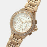 Buy Shop Michael Kors Camille Chronograph White Dial Rose Gold Steel Strap Watch For Women - MK6995 USA Online