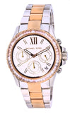 Buy Shop Michael Kors Everest Chronograph White Dial Two Tone Steel Strap Watch For Women - MK7214 USA Online