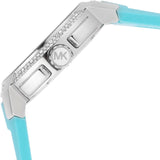 Buy Shop Michael Kors Sidney Multifunction Analog White Dial Turquoise Silicone Strap Watch For Women - MK7246 USA Online