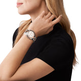 Buy Shop Michael Kors Bradshaw Chronograph White Dial Two Tone Steel Strap Watch For Women - MK7258 USA Online
