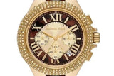 Buy Shop Michael Kors Camille Chronograph Brown Dial Two Tone Steel Strap Watch For Women - MK7269 USA Online
